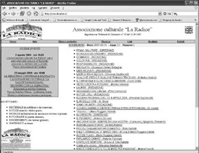 www.laradice.it (da un anno su Internet) - Giuseppe Caporale
