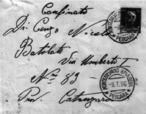 NICOLA DI CENZO CONFINATO A BADOLATO - Vincenzo Squillacioti